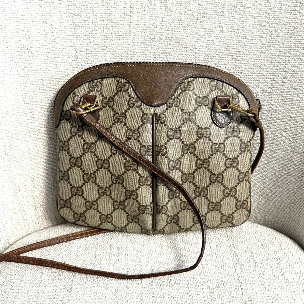 Authentic Gucci crossbody bag brown monogram coated canvas - Picture 5 of 15